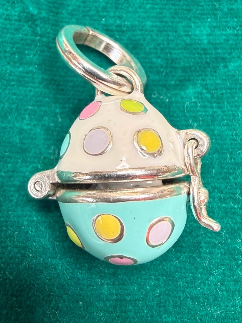 Brighton Blue Enamel Bunny Locket Charm